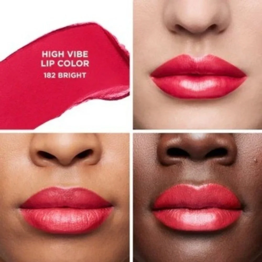 Laura Mercier High Vibe Lip Color Crimson Bright‎ Lipstick NIB New